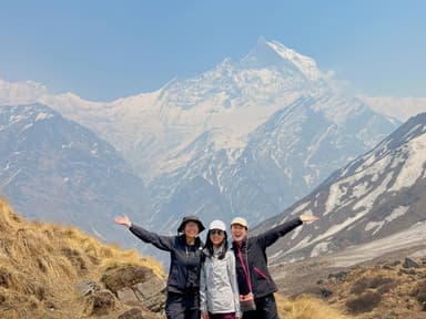 Way to Annaourna Base Camp from MBC