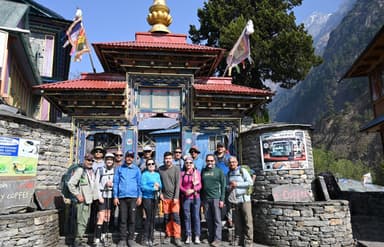 Nubri Monastery  Manaslu circuit Trek with Nepal hiking team