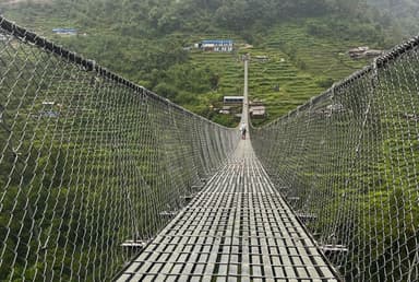 Jhinu Danda  Highest suspension Bridge