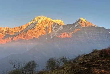 Mardi himal sunrise view  starting point