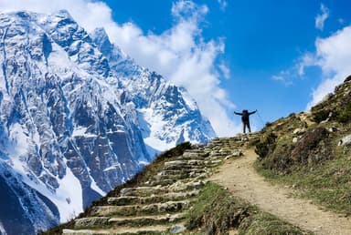 Feeling the fresh air -Manaslu trekking