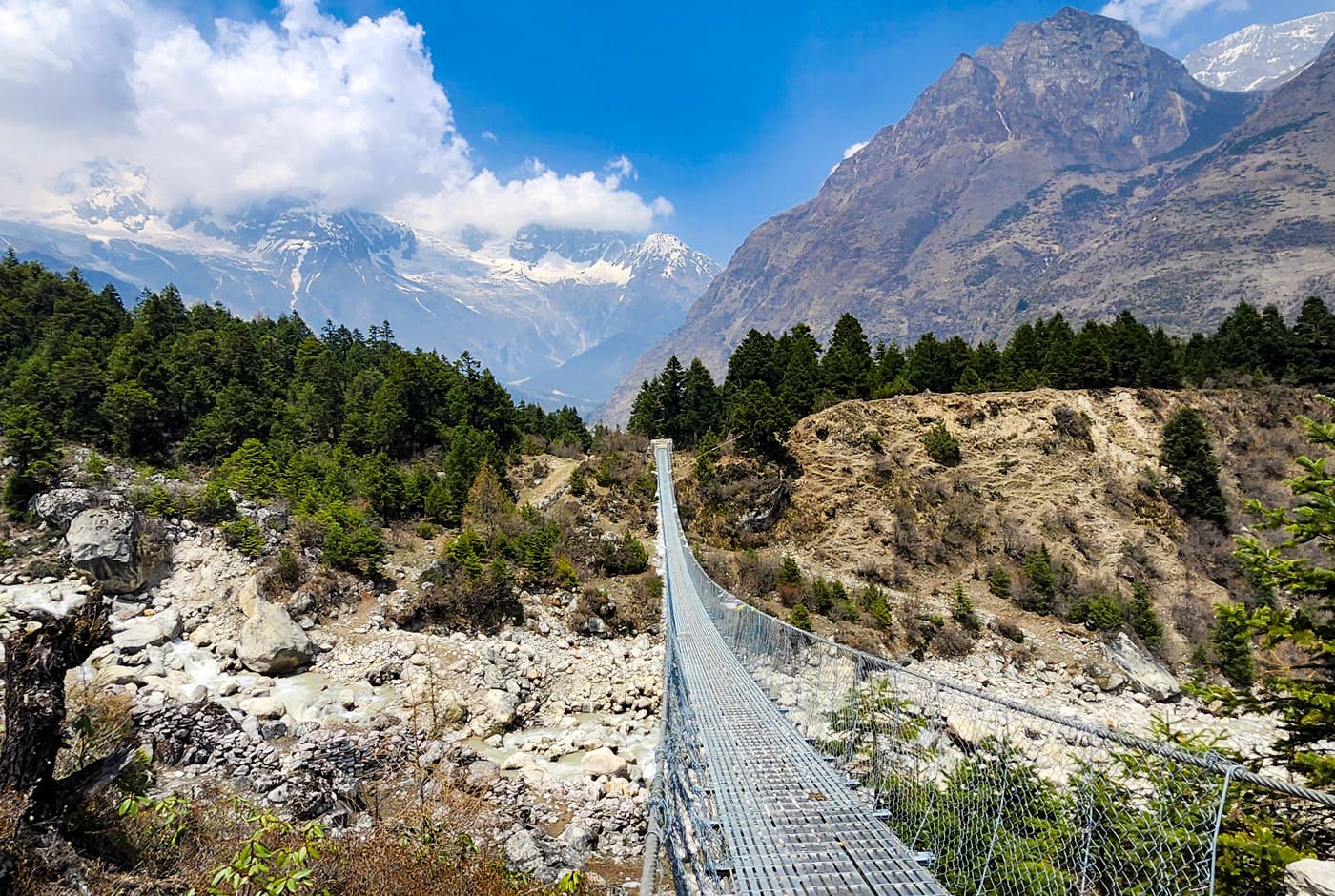 Suspension Bridge on the trail