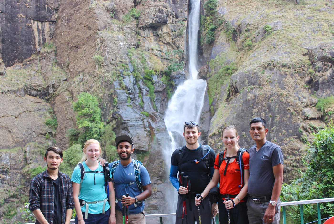 Classic Annapurna CIrcuit Trek in Nepal- Waterfall