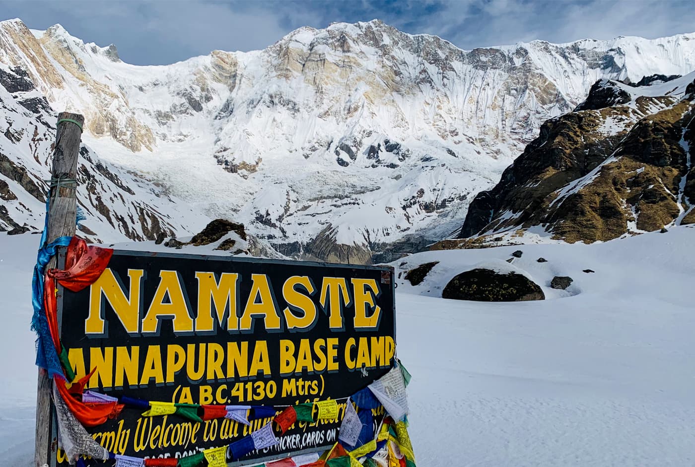 Annapurna Base Camp is at height of 4130m