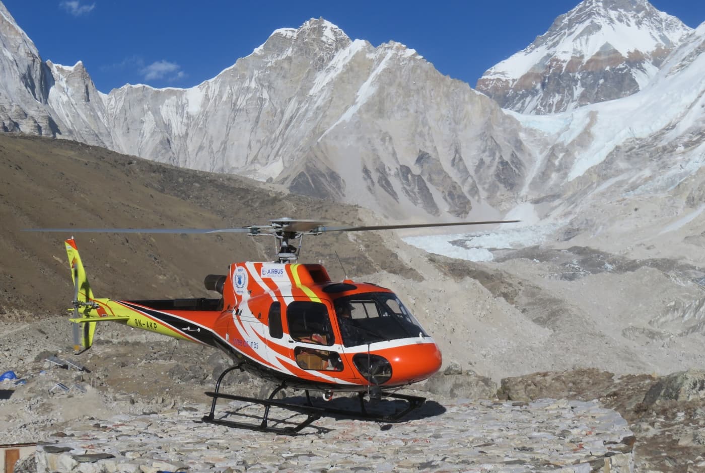 Heli Landing at gorakshep