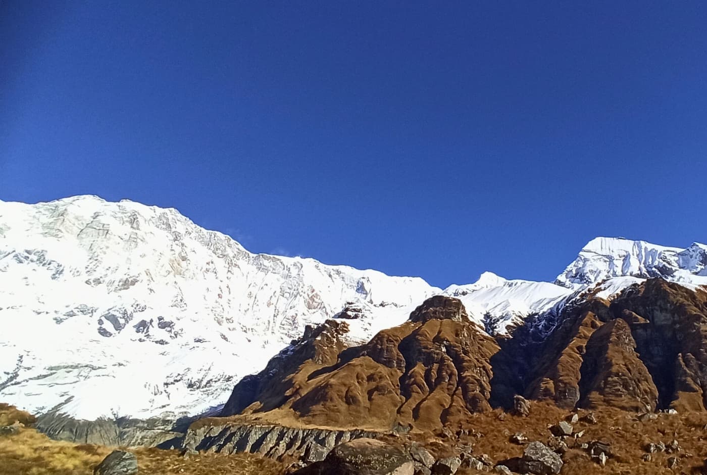 View after walking through Machhapuchre Base Camp