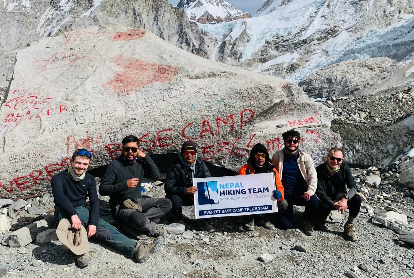 Everest Base Camp heli Trek team - NHT