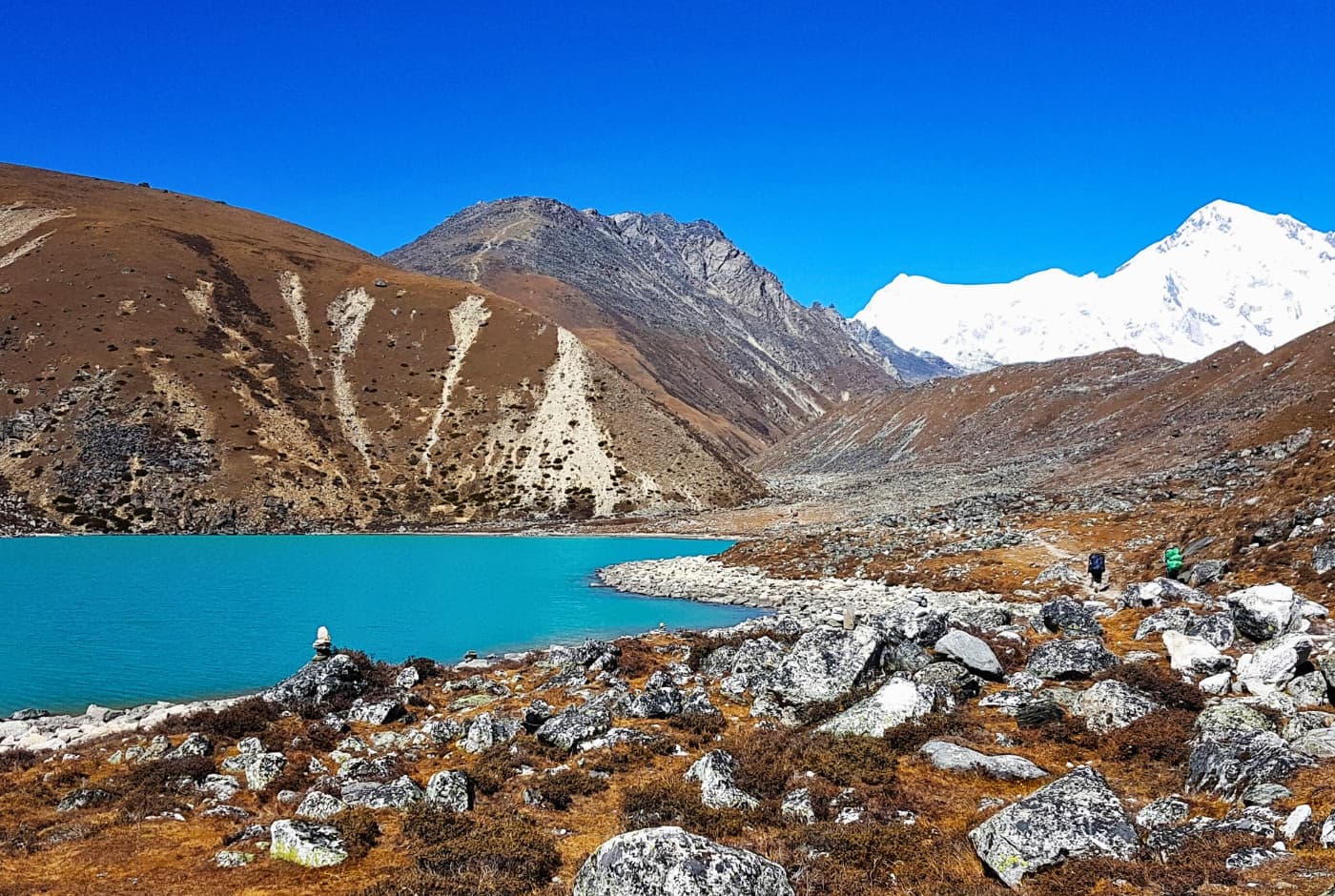 Breathtaking view of Gokyo Lake in the Everest region