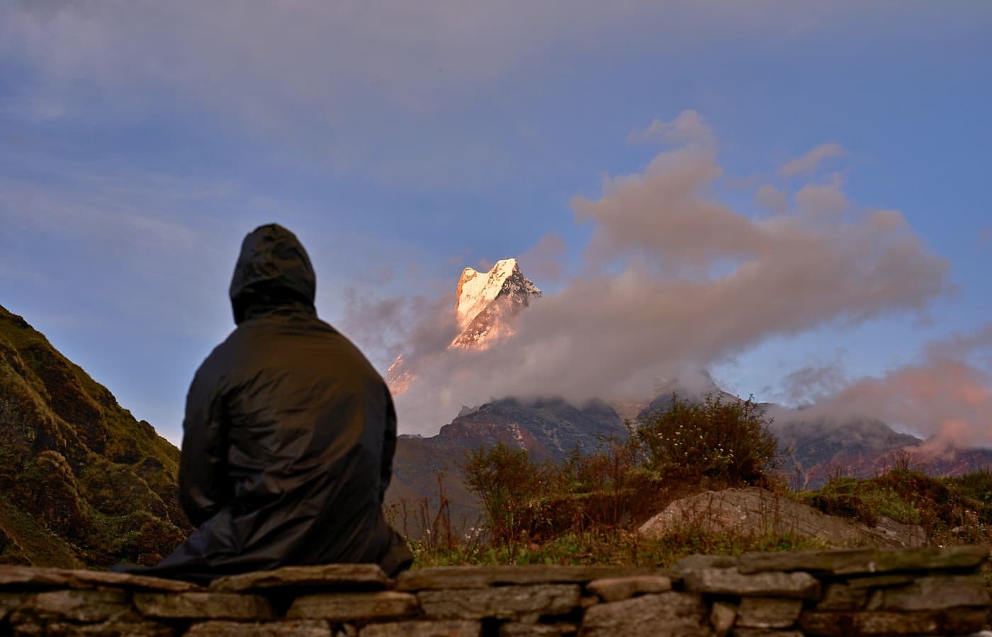 Morning view from the Mardi Himal Trek