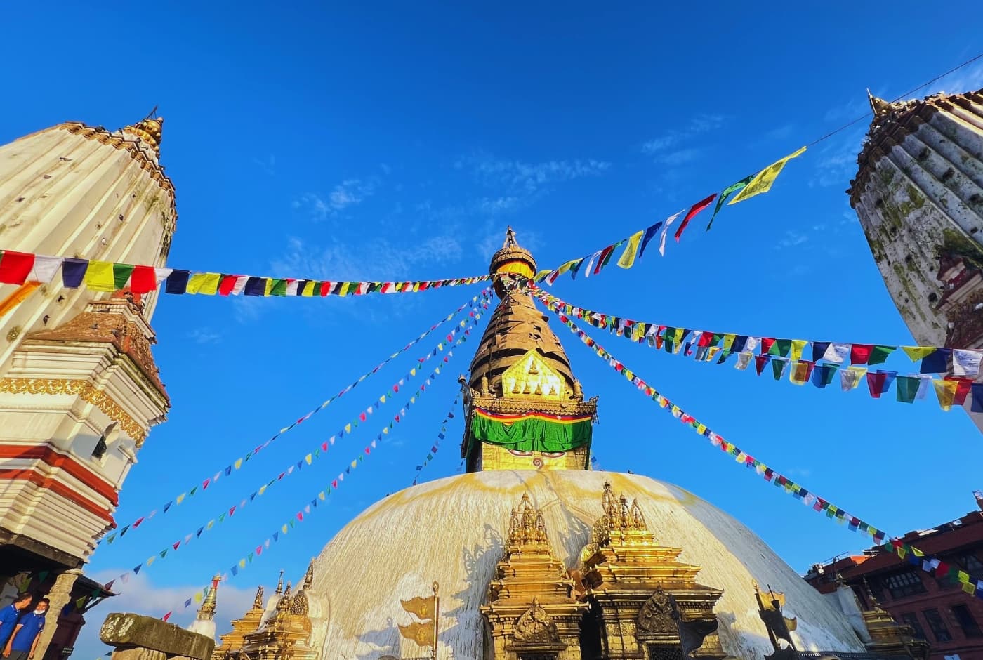 Front view of Monkey temple   syombhu nath   kathmandu