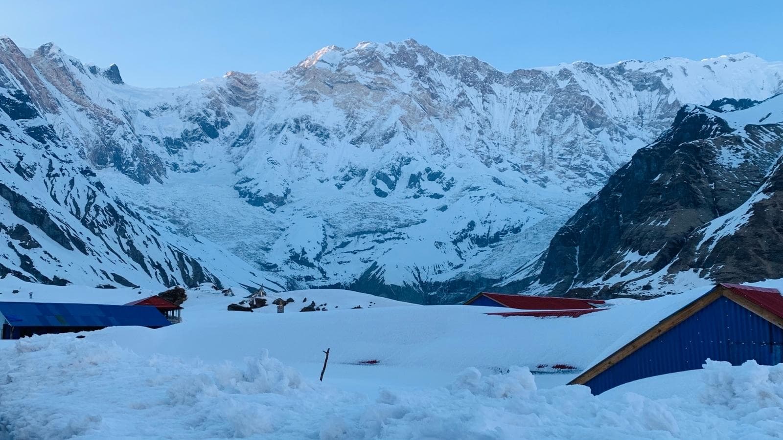 Amazing Annapurna Base Camp beauty during winter