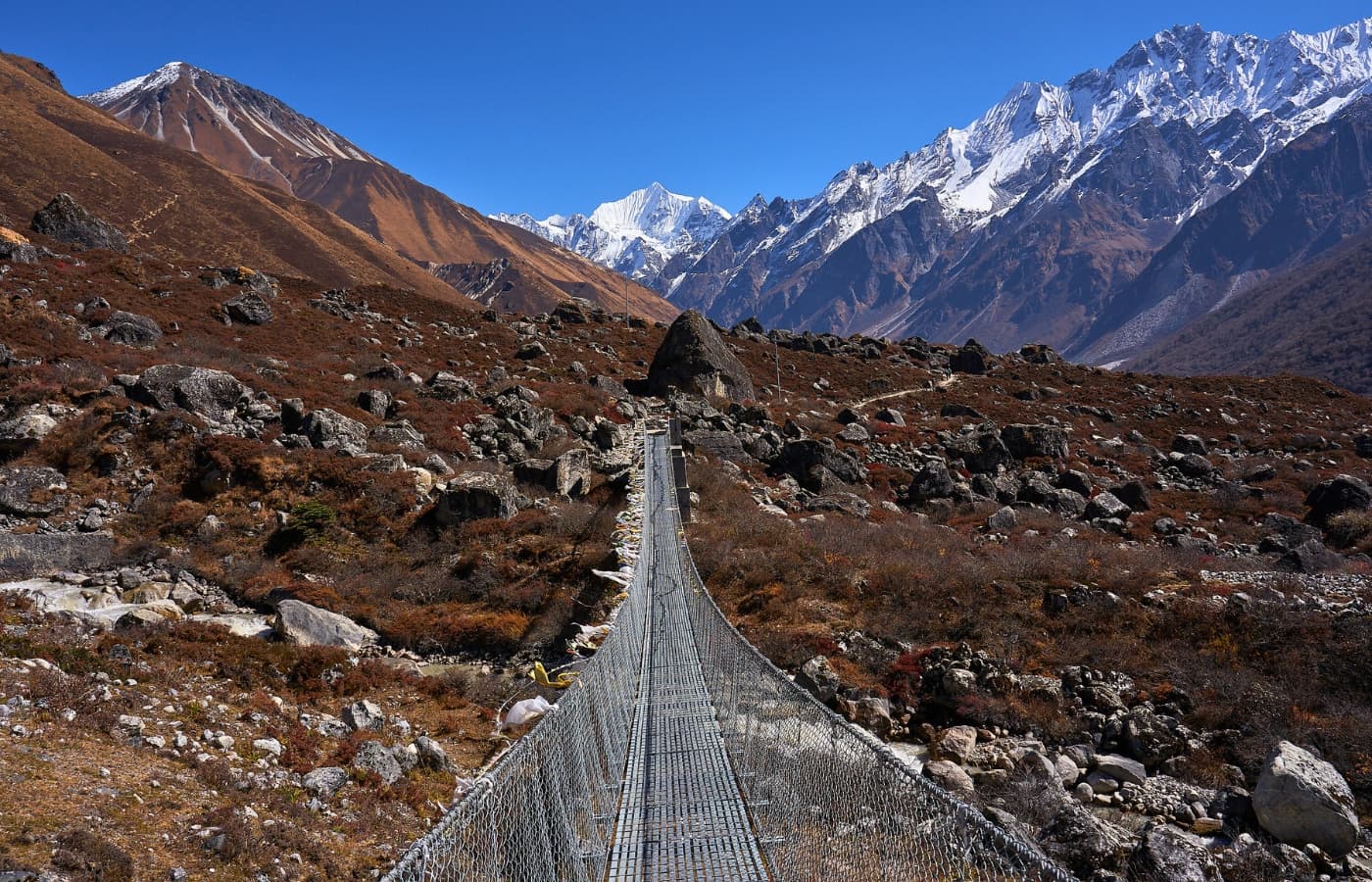 Suspension Bridge of Langtang Valley