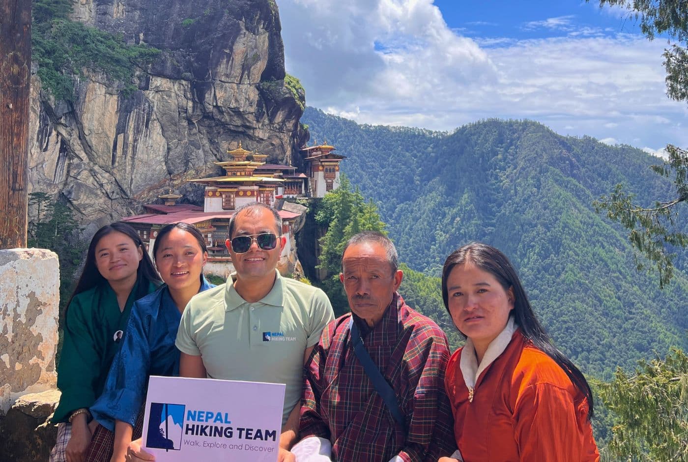 Local Bhutanese people with NHT member