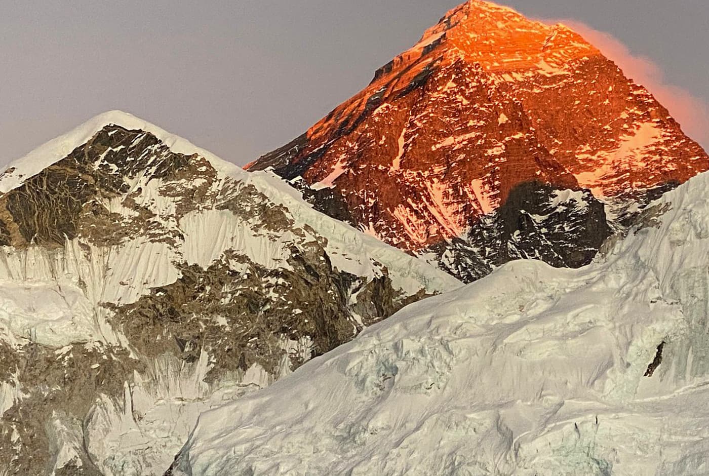 Mount Everest View During Winter