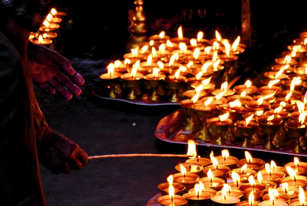 Boudhanath Stupa Butter Lamp