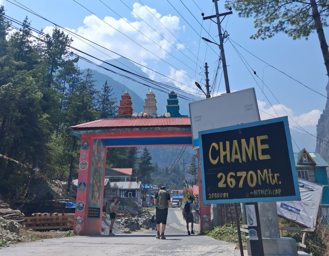 Chame on the Annapurna Circuit Trek: Distance, Altitude, Route