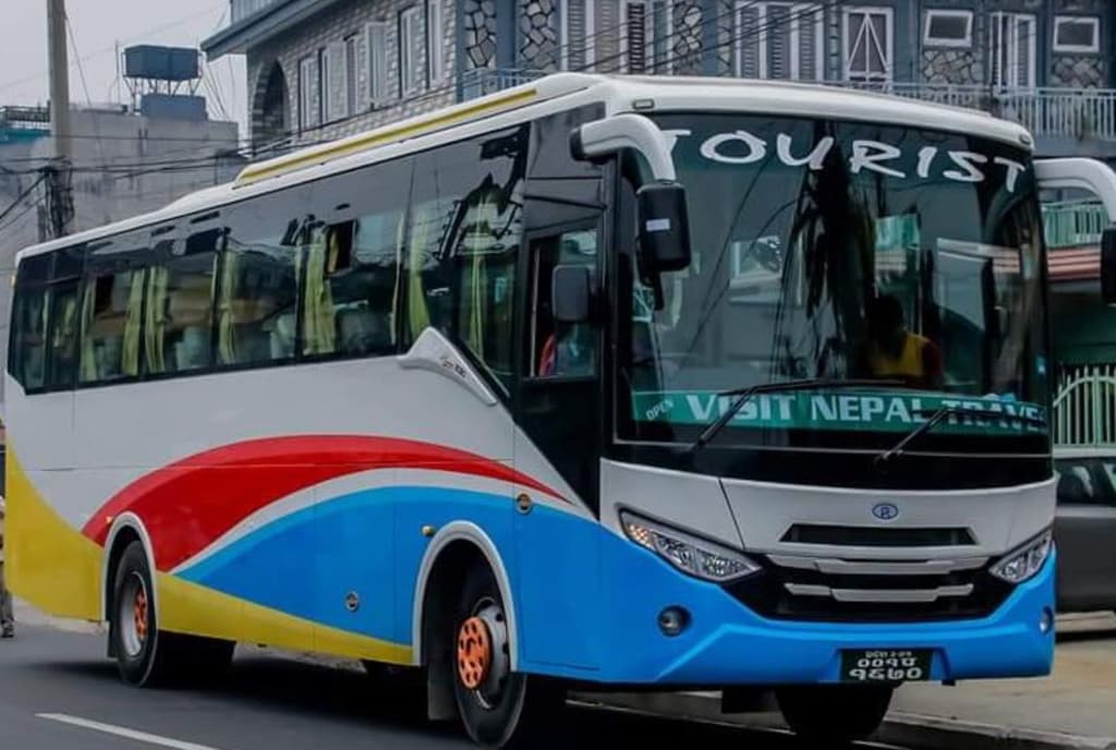 Tourist Bus for Mardi Himal Trek
