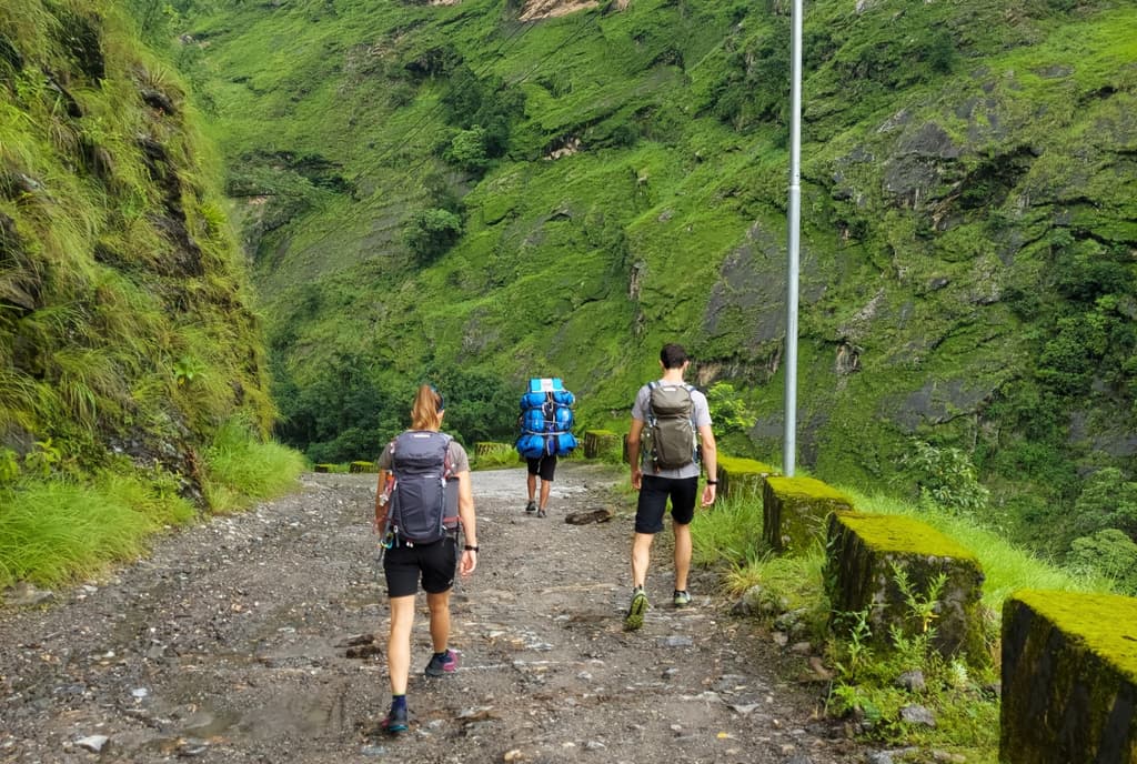Jagat and Tal, characterized by misty hills and lush vegetation