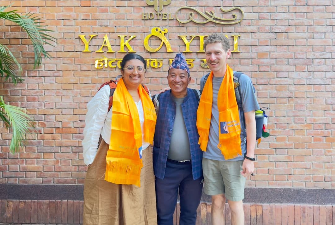 Farewell during everest base camp trek