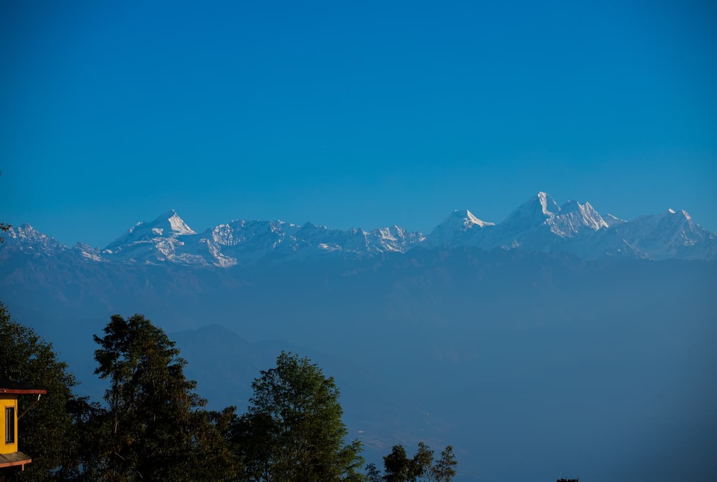 Mounatins view from Nagarkot Amazing Nepal Tour