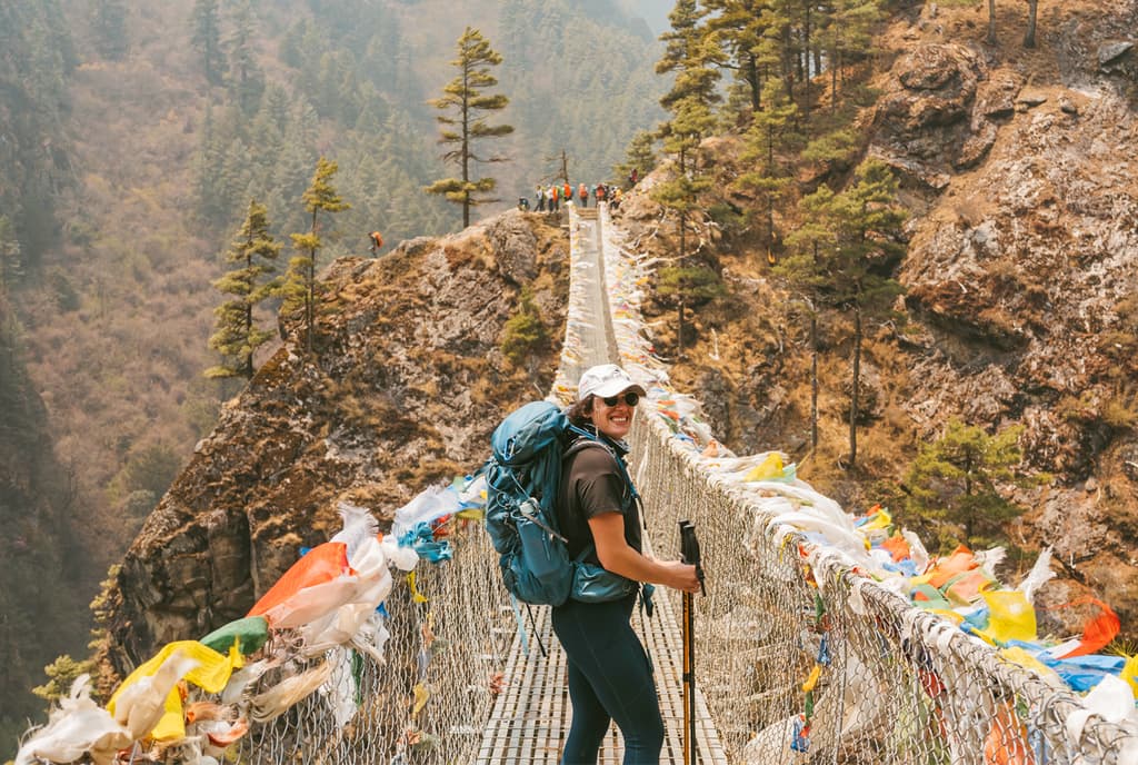 Hillary Suspension Bridge Everest Base Camp Nepal Trek