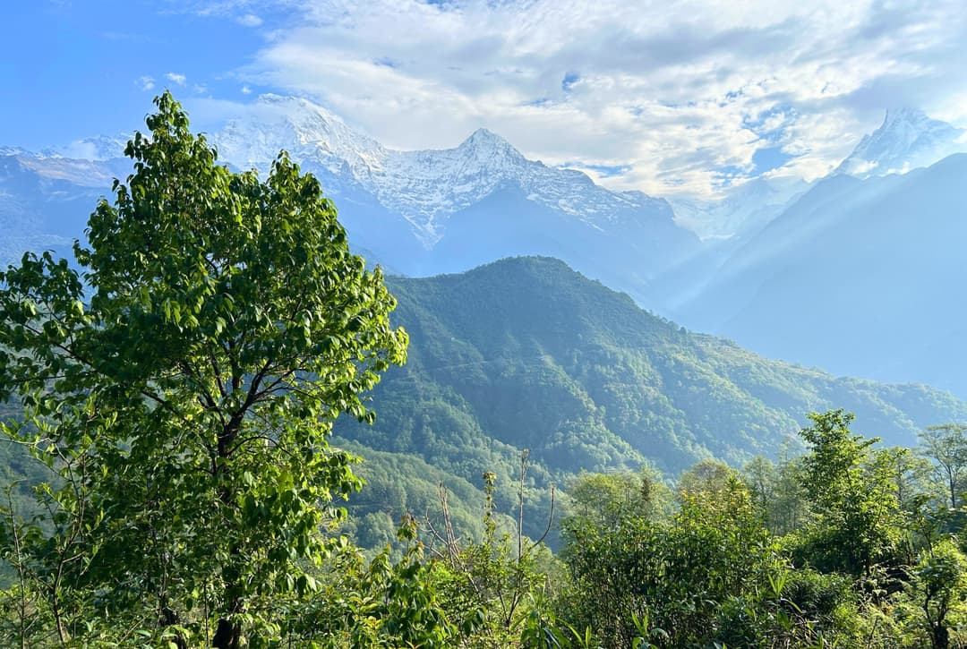 Annapurna region view from tadapani