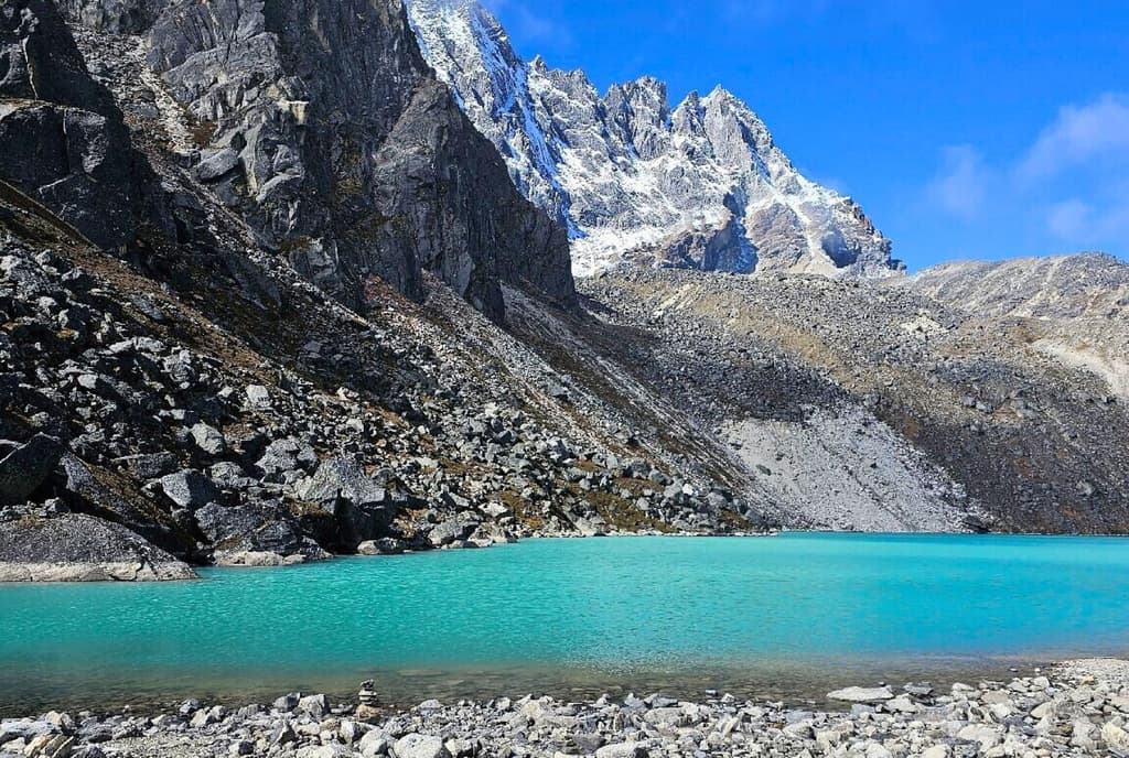 Gokyo Lakes are oligotrophic lakes in Nepal's Sagarmatha National Park